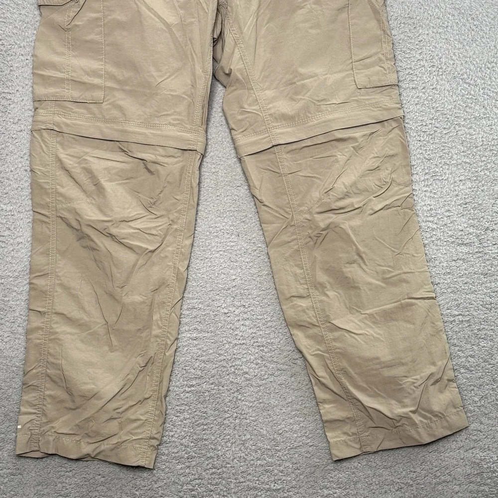 Columbia Mens Silver Ridge Convertible Pants Shorts 36x30 Beige Omni-Shade Cargo